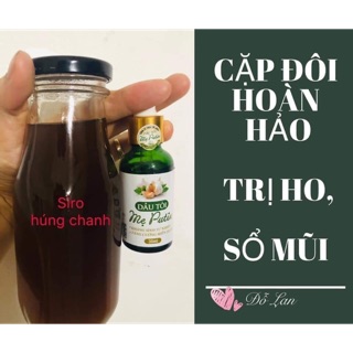 Dầu tỏi mẹ putin tặng kèm siro húng chanh