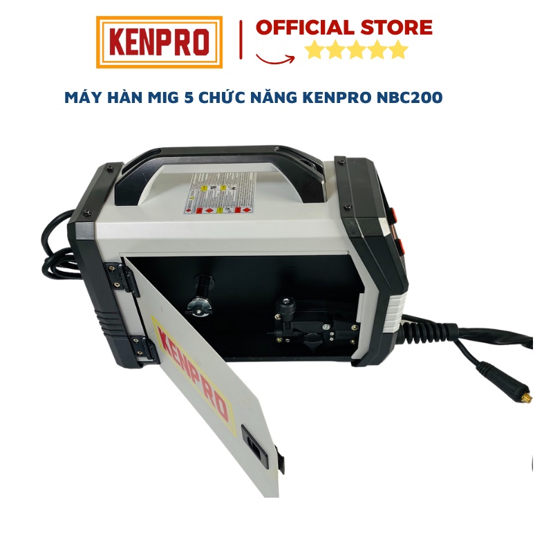 [Mã BMBAU300 giảm 10% đơn 499K] Máy Hàn Mig Mini KenPro NBC200 5 Chức Năng Không Dùng Khí Bảo Hành 12 Tháng