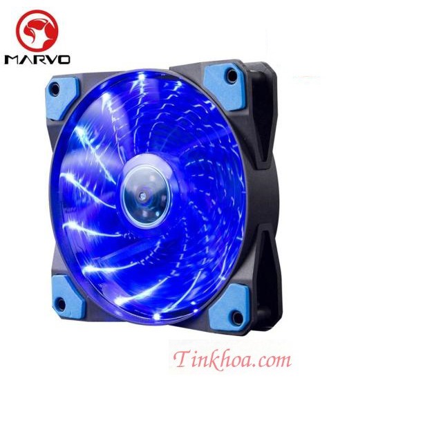 (freeship)Quạt Fan Case 12cm Marvo FN-10 15 Led Siêu Đẹp Chính Hãng.