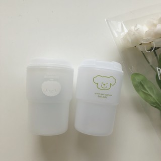 Cốc take away hình cún xanh lá cây