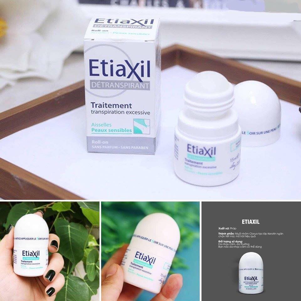 Lăn nách Etiaxil 15ml, khắc tinh của hôi nách