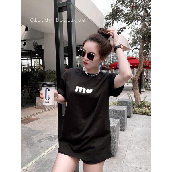 Áo thun ME dáng thụng tay lỡ Áo phông cotton áo ngắn tay