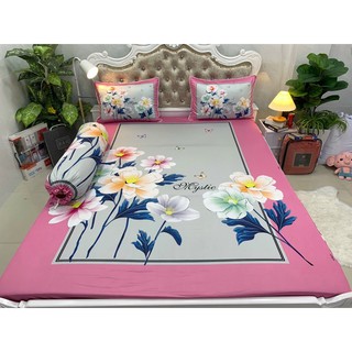 Drap thun lạnh 5D cao cấp mẫu hoa