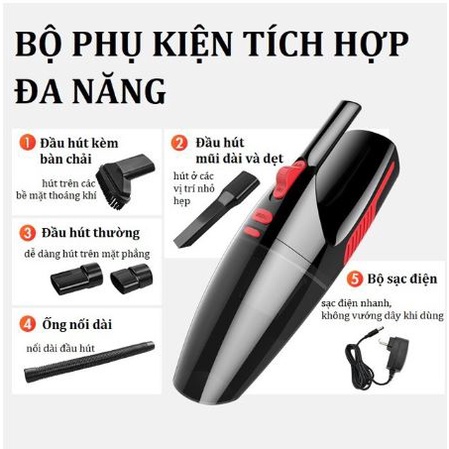 Máy hút bụi mini tẩu sạc cho xe hơi