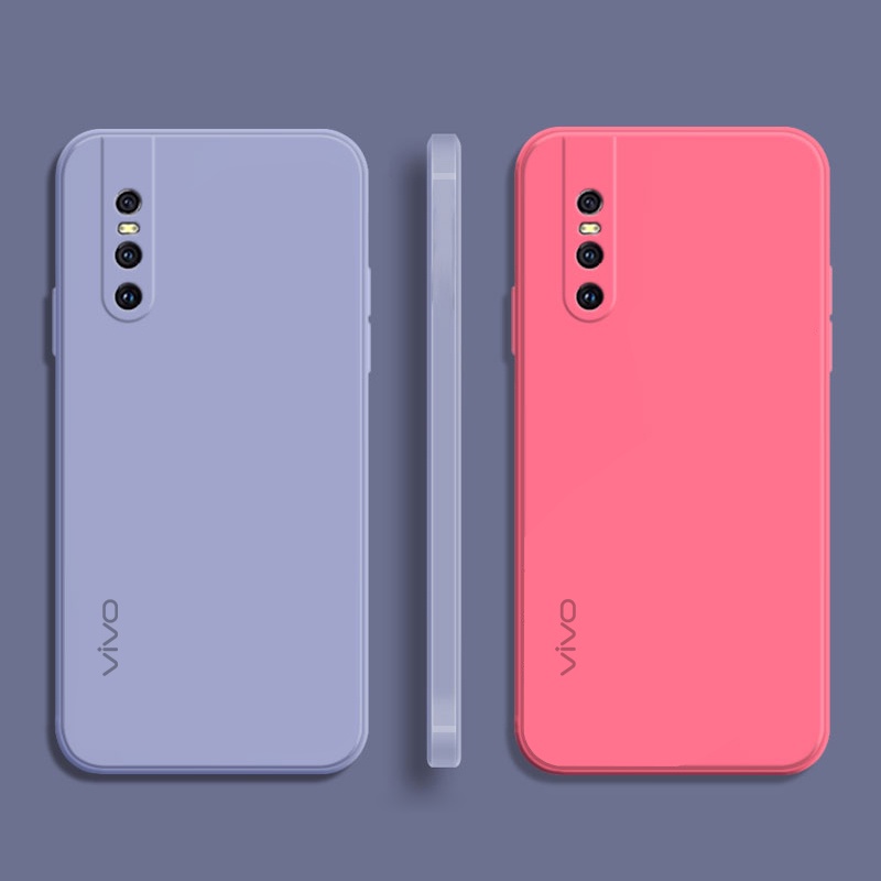 Ốp điện thoại silicon màu trơn đơn giản cho Vivo V15 Pro V11 V11i Z5X Z1 Pro Y17 Y15 Y12 Y11 2019