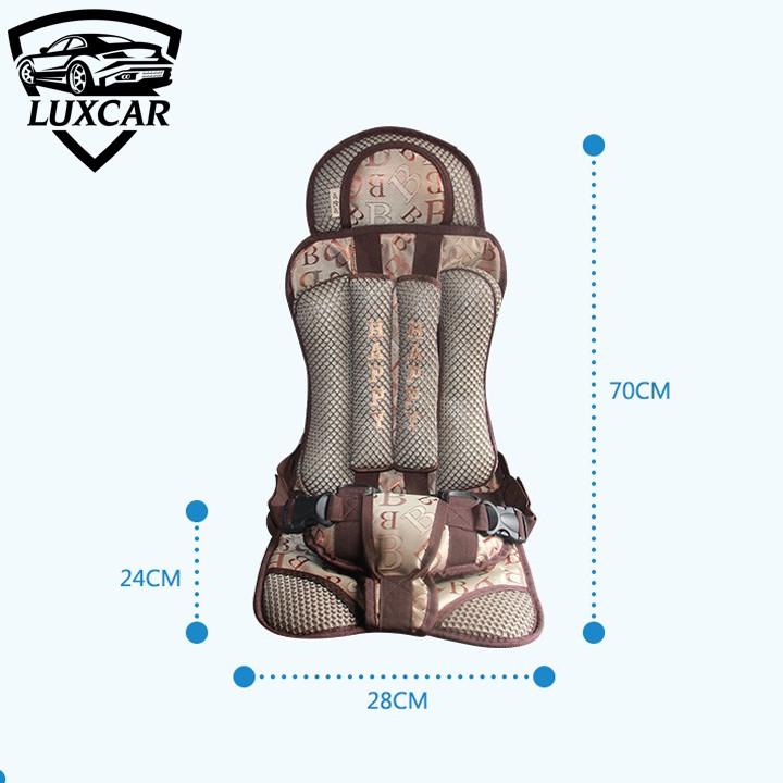 Đai ghế ngồi cho bé, trẻ em trên xe hơi ô tô loại cao cấp LUXCAR