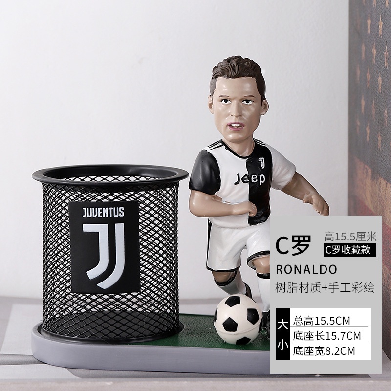 Hộp đựng bút OSSAYI để bàn trang trí cầu thủ Kobe Bryant/ Lebron James/ Messi/ Ronaldo cho học sinh nhân viên văn phòng