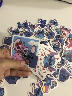 Sticker mini khổ A4 Stich chống nước