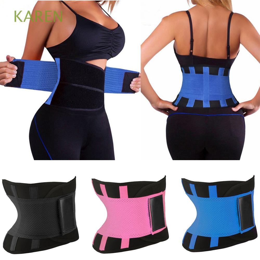 KAREN Women Healthy Yoga Shaping Sport Fitness Abdomen Fat Burning Waist Trainer Belt