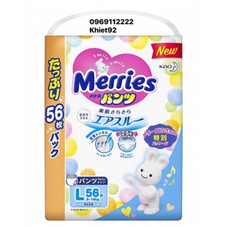 Tã dán / quần merries jumbo nội điạ m74, m76, xl50,xxl32..m