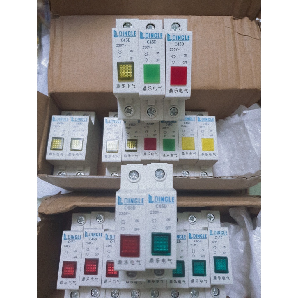 Đèn báo pha gắn rail 220V