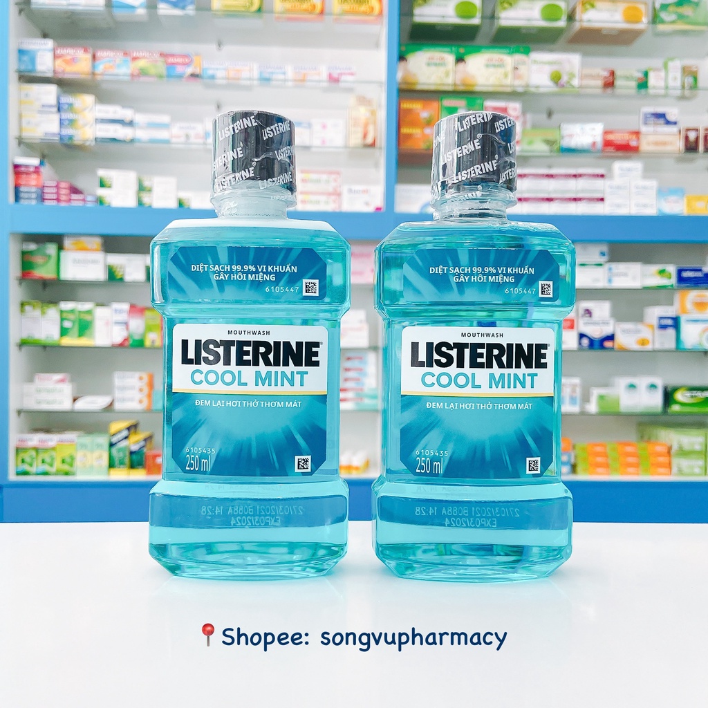 Nước Súc Miệng Listerine Hương Bạc Hà - Cool Mint 250ml