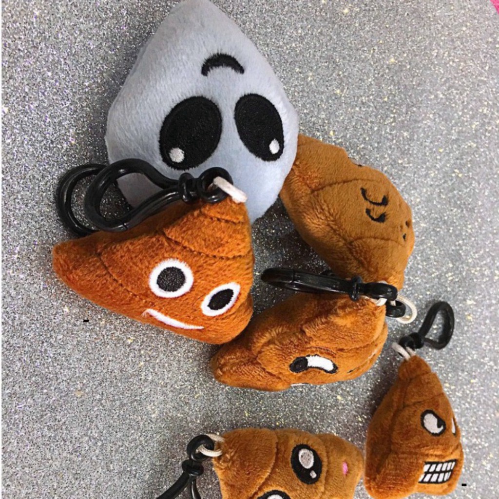 Móc khóa nhồi bông hình shit-Móc khóa hình cục cứt dễ thương