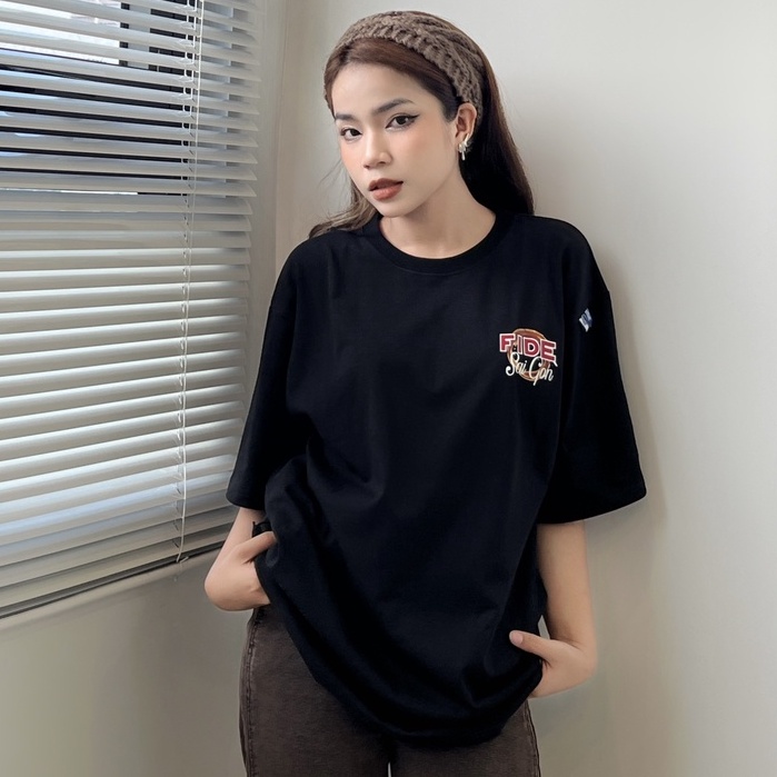 Áo thun FIDE phông trơn nam nữ cổ tròn FIDE CÀ PHÊ SAIGON SS2