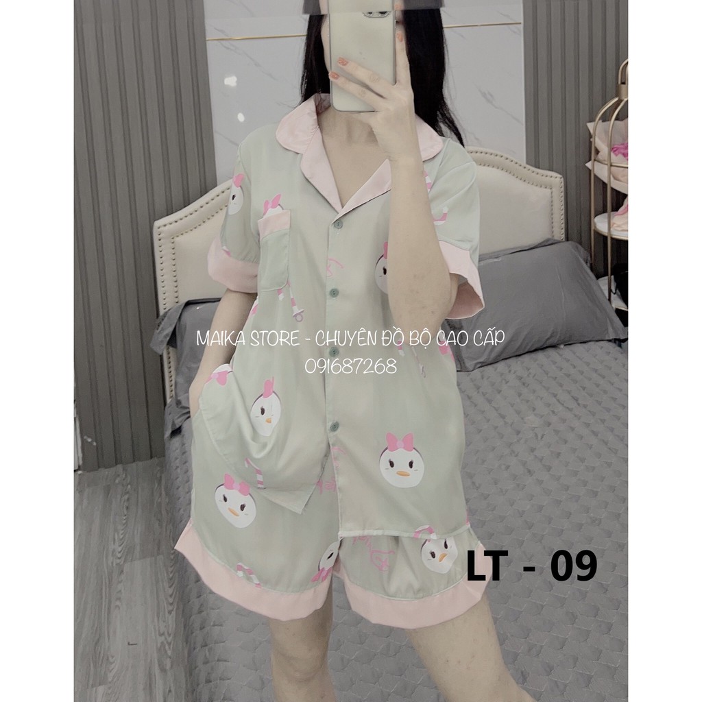 [MỚI] Bộ Pijama đùi nữ ☘CAO CẤP☘ chất liệu LATIN mềm mịn. nhẹ tênh, rất hợp cho những ngày nắng nóng mùa hè