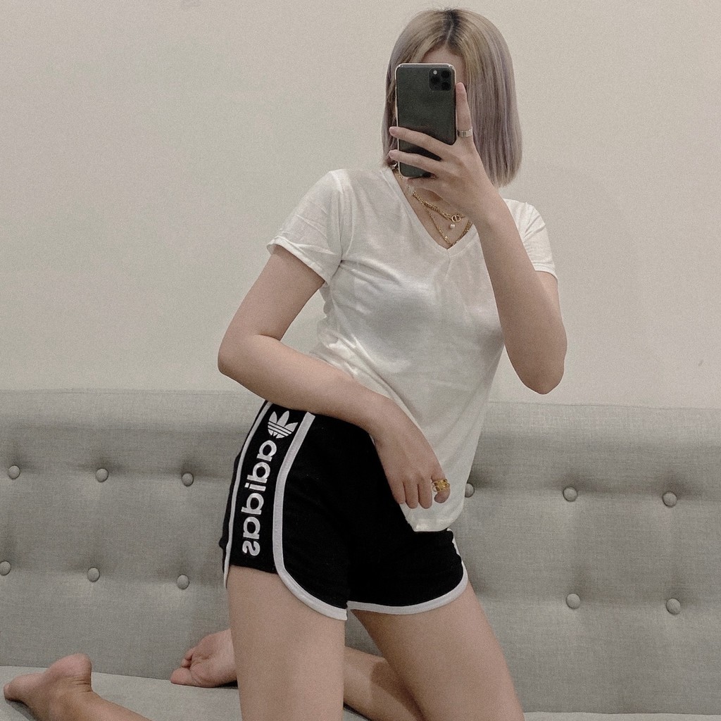 Quần Đùi Thể Thao Nữ Thời Thượng - Quần Đùi Chất Cotton Xịn – Co Giãn 4 Chiều Thoải Mái Thích Hợp Mặc Tập GYM Hoặc Ở Nhà | BigBuy360 - bigbuy360.vn