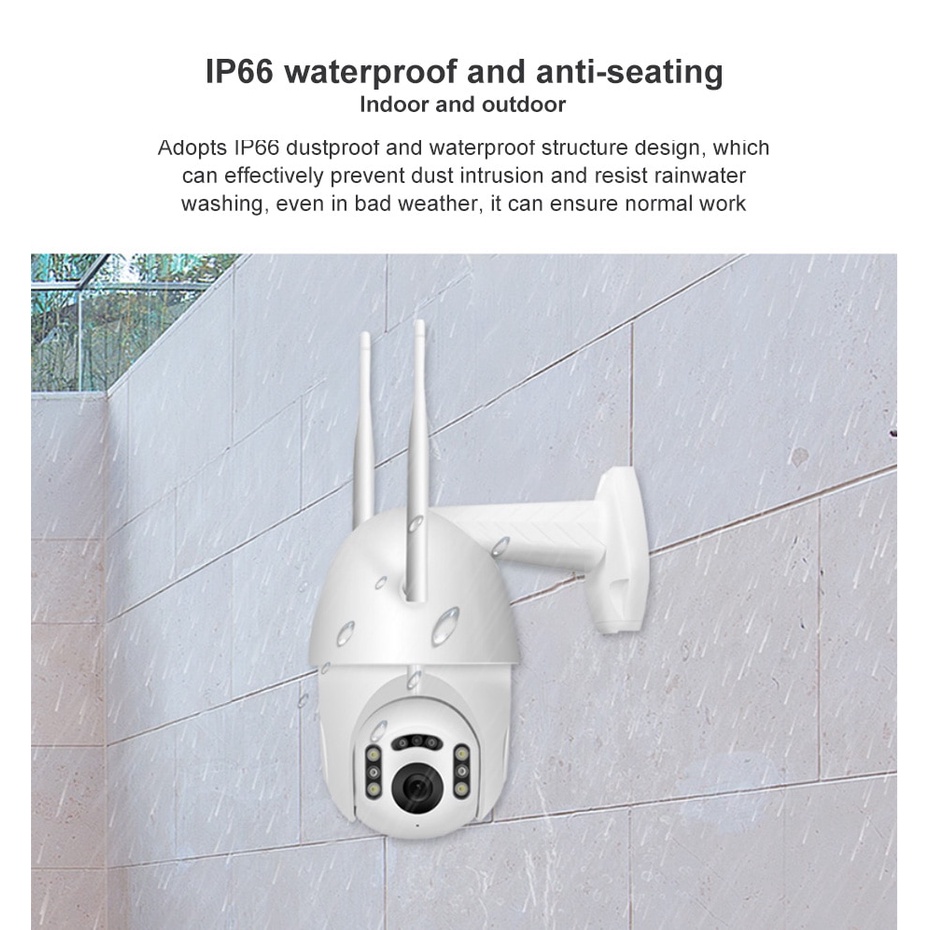 Camera An Ninh Evkvo - Ai Humanoid Wifi Ip66 Ip Fhd 3mp - V380 Pro App Ptz Wifi Không Dây