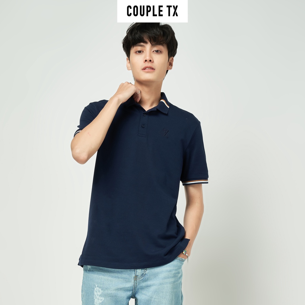 Áo Polo Nam In Sọc Phối Màu Couple TX MPO 1005