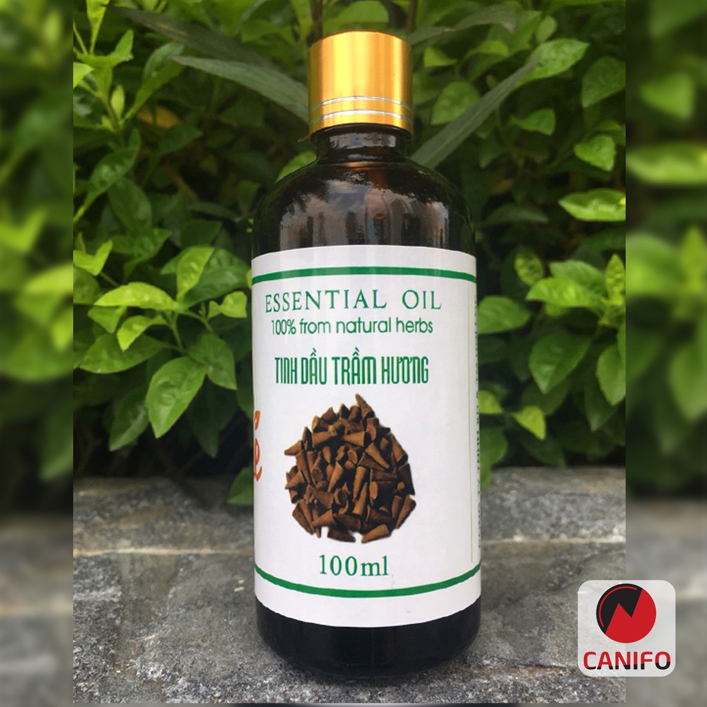Tinh dầu trầm hương 100ml nguyên chất Canifo có kiểm định hương nước hoa Dubai giúp giả tỏa căng thẳng, làm thơm nhà