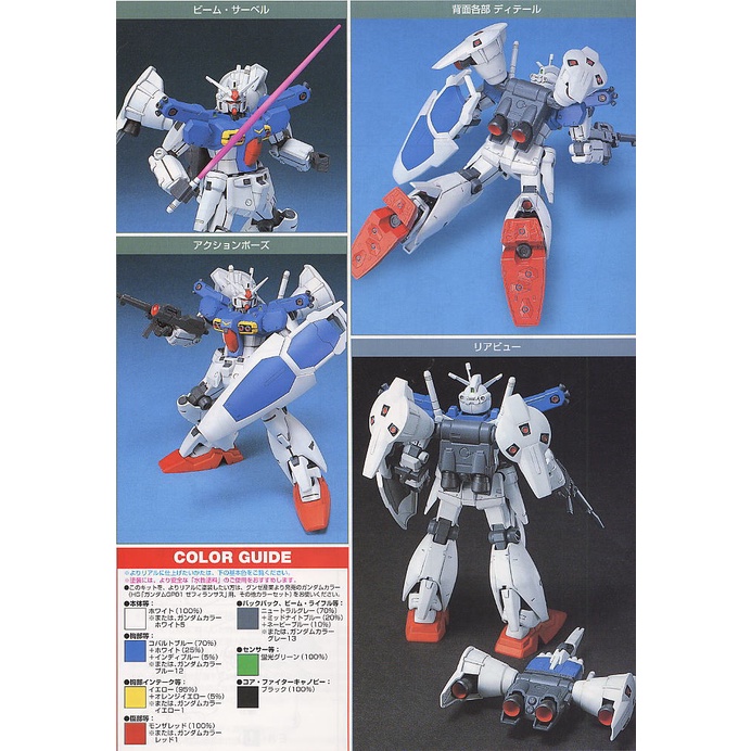 1/144 Bộ đồ chơi lắp ráp gundam HG UC RX-78 GP01Fb