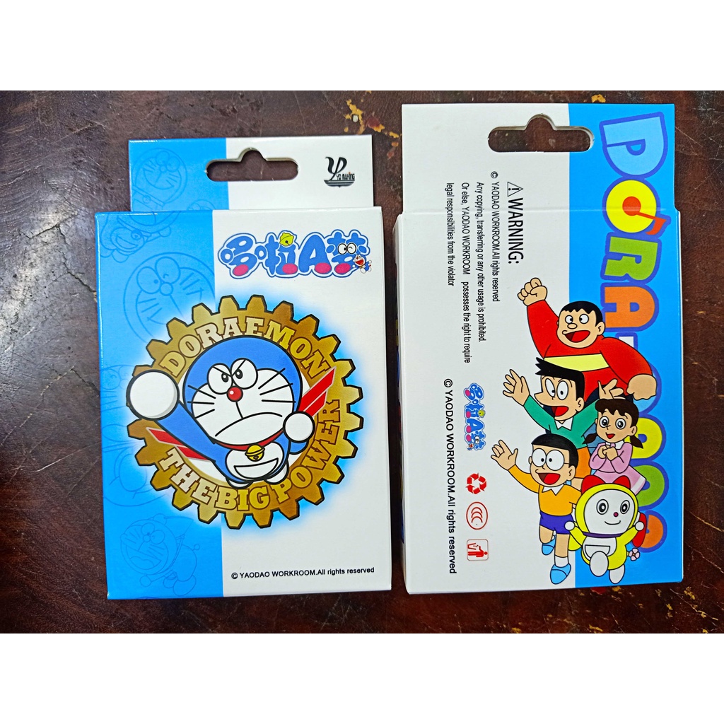 Bộ thẻ bài in hình doremon doraemon nobita chaien xuka xê kô 54 lá khác nhau bộ tú bài tây anime manga chibi xinh xắn