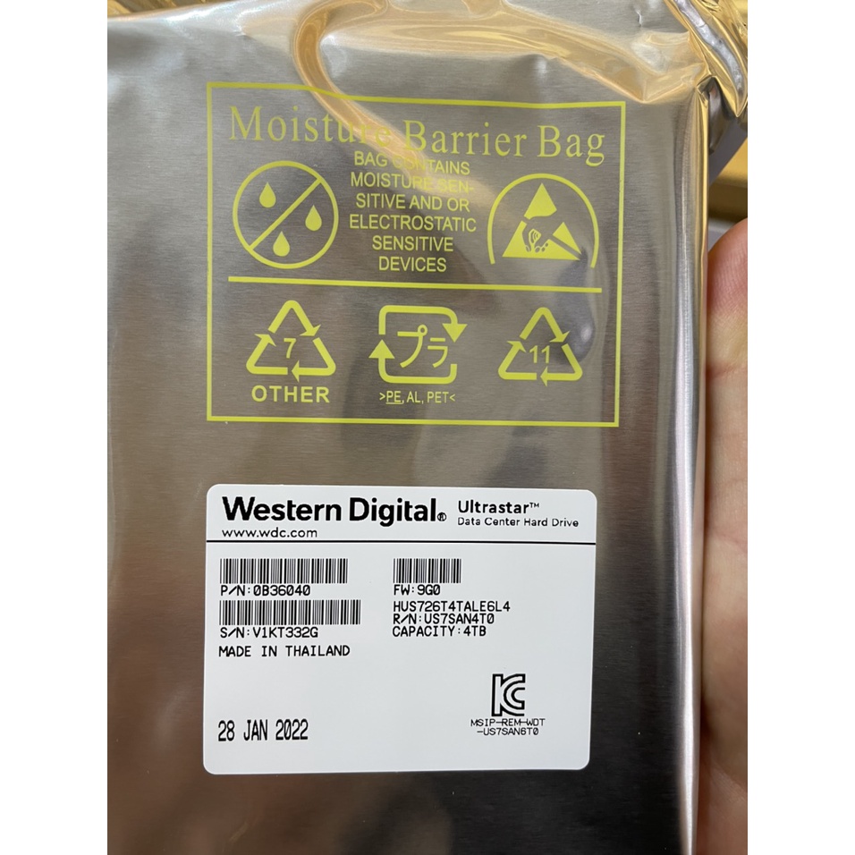 Ổ cứng HDD Western Digital Ultrastar 3.5 inch Sata 3 6TB/8TB/14TB/16TB/18TB | BigBuy360 - bigbuy360.vn