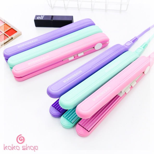 Máy bấm xù bấm phồng chân tóc Morning Sun màu pastel xinh xắn