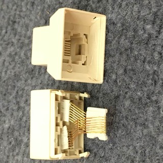 Đầu nối cáp Mạng Lan RJ45 1 ra 2