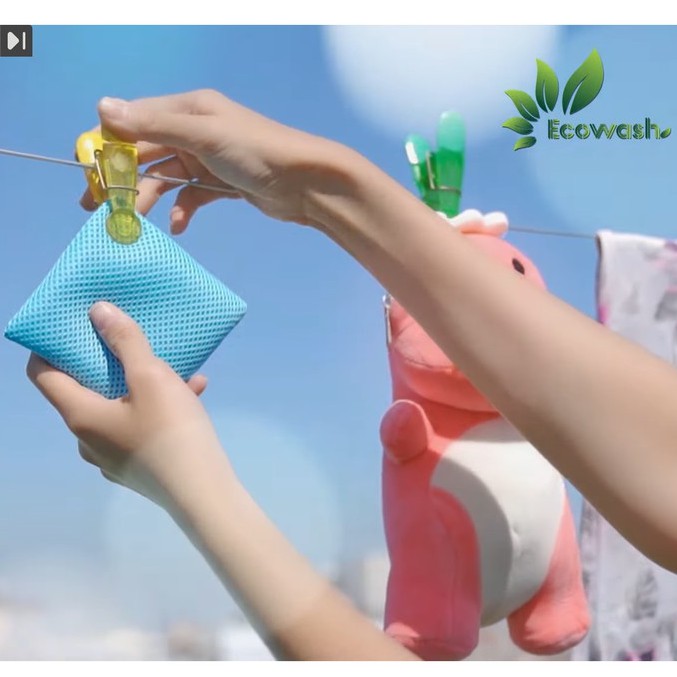 Túi Viên Giặt Quần Áo Thông Minh Eco Wash ☘ Công nghệ Nhật bản xanh sạch an toàn tiết kiệm ☘ Tặng Kèm Nước Giặt Hữu Cơ