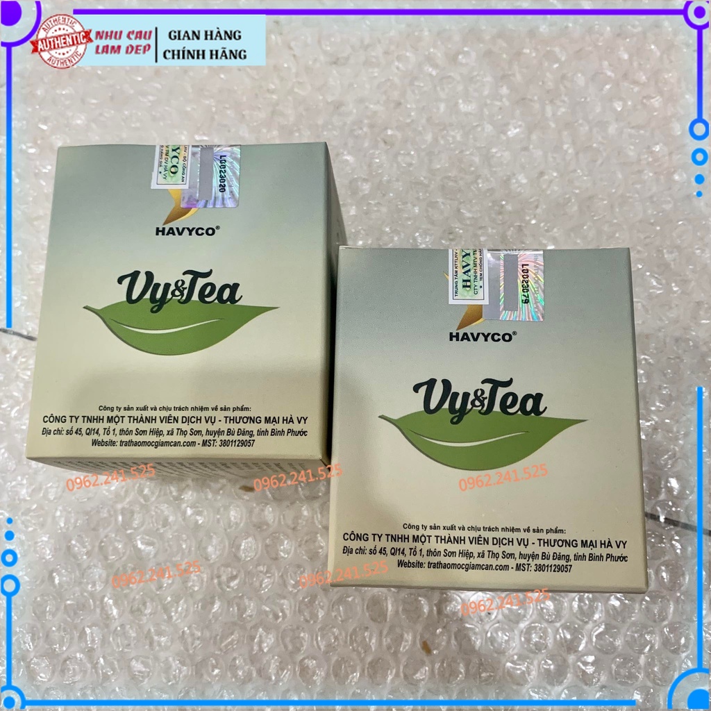 Combo 2 Hộp Trà Giảm Cân Vy(()))Tyea Cao Cấp (15 gói) Date Mới 4/2023 (Chính Hãng, , Nguyên Hộp)