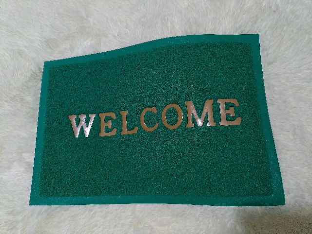 SET  2 THẢM NHỰA WELCOME 40x60cm