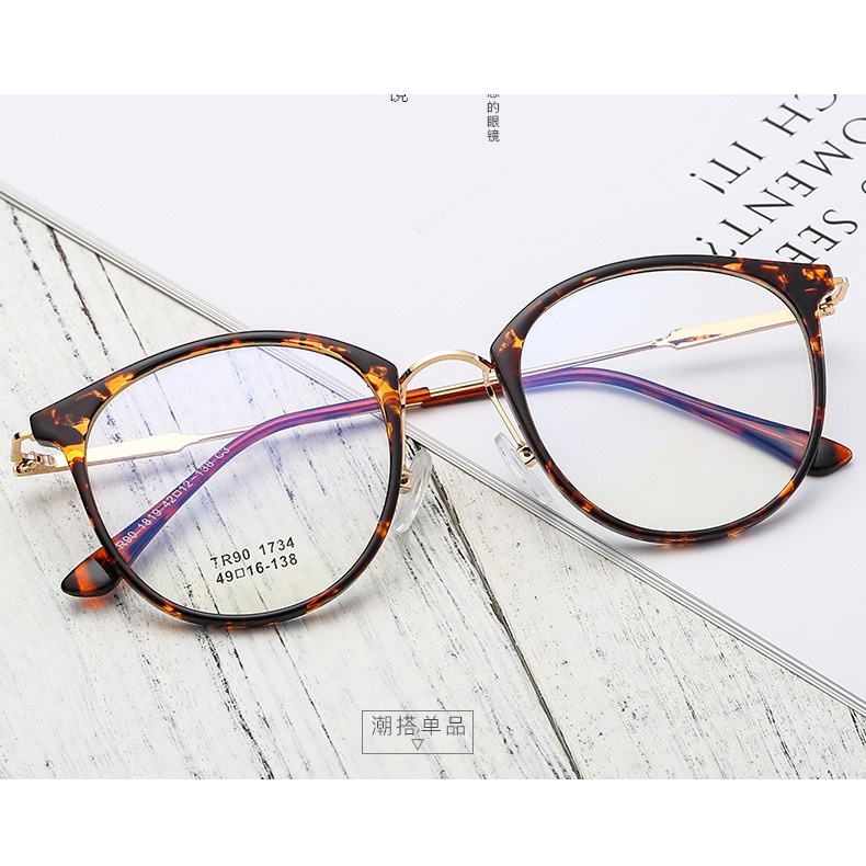 Mắt kính nữ gọng tròn BEOMALL thiết kế sang trọng nhiều màu sắc tạo ra cảm giác sang chảnh nhất 1734