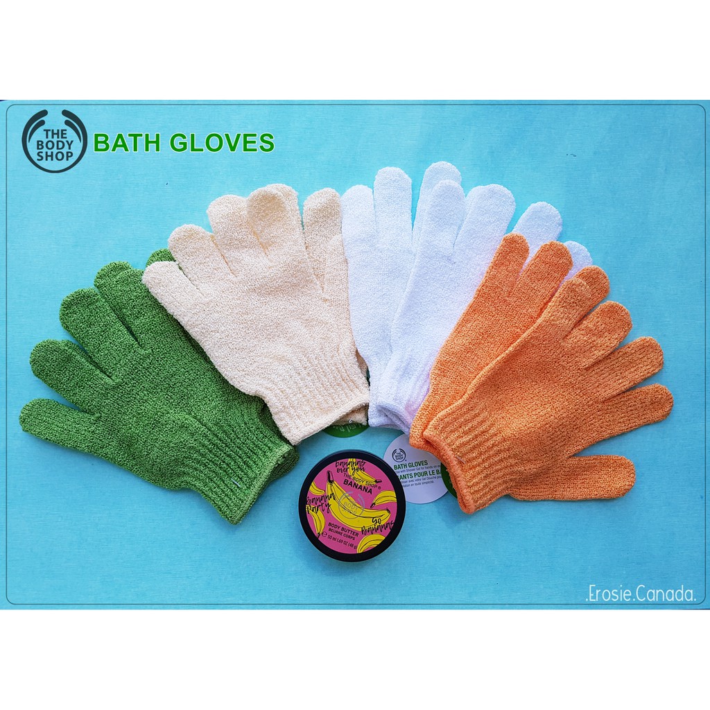 Găng tắm tẩy da chết Exfoliating Bath Gloves The Body Shop