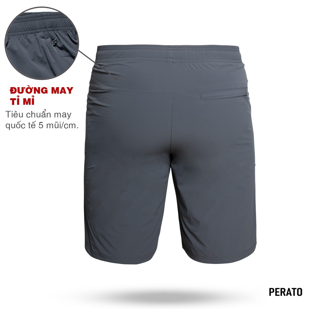 Quần Short Nam PERATO (4 màu), Chất Liệu Bền Màu, Ít Nhăn, Dáng Thể Thao Trẻ Trung, Năng Động (QSGP21010-03) | BigBuy360 - bigbuy360.vn