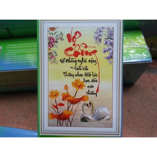 Tranh đính đá vợ chồng H1012