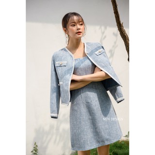 Tweed dạ xanh MIN DESIGN