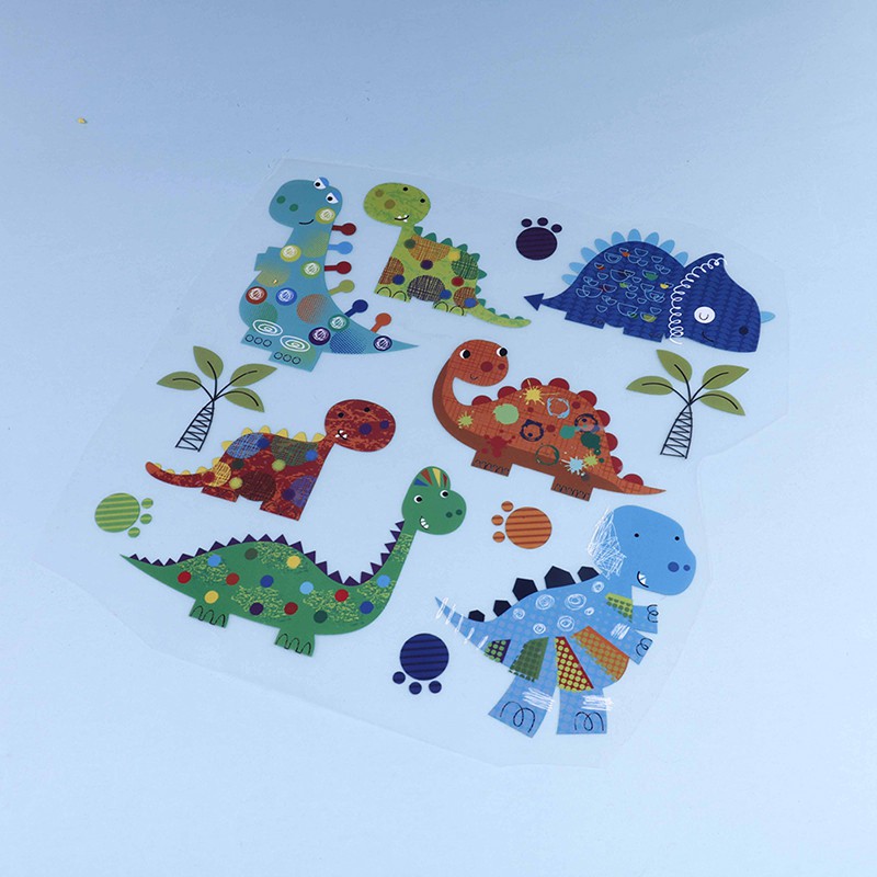 (Hàng Mới Về) Miếng Dán Ủi Lên Quần Áo Hình Khủng Long Dễ Thương