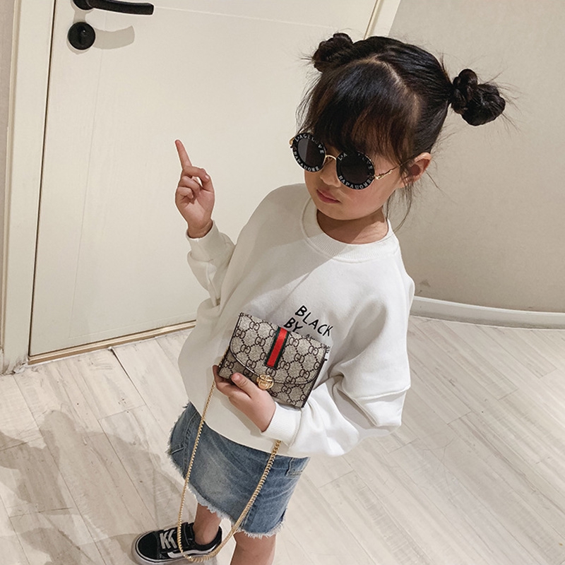 Túi Đeo Chéo Da Pu Đính Hoa Xinh Xắn Cho Bé Gái