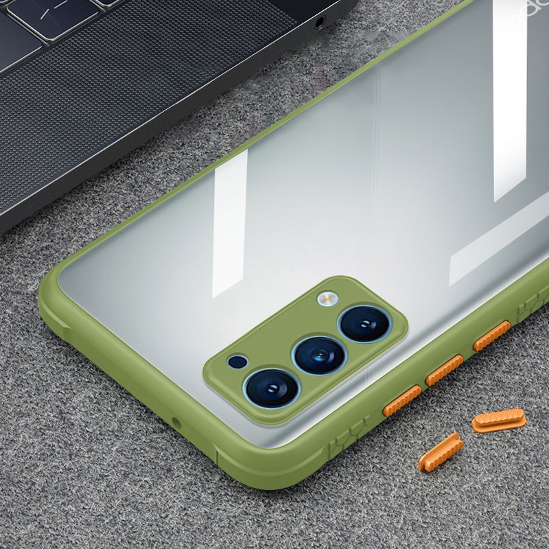 Ốp Điện Thoại Cứng Cạnh Mềm Chống Sốc Trong Suốt Cho Oppo Reno4 | BigBuy360 - bigbuy360.vn