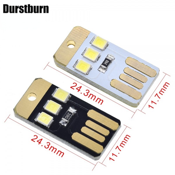 Bộ 5 Bóng Đèn LED 0.2W USB Mini Gắn Laptop/PC