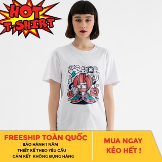 Áo thun in hình Nút Nguồn Xì Tai B48