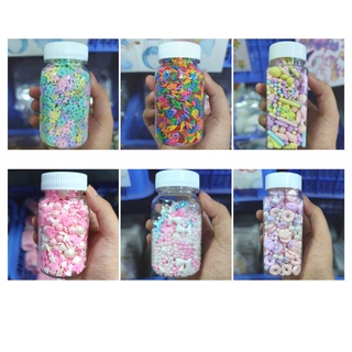 [HÀNG MỚI VỀ - ẢNH THẬT] cốm đường trang trí bánh sắc màu (lọ 100g)