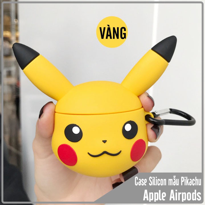 Túi đựng silicon cho tai nghe Airpods hình PIKACHU