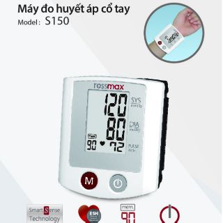 Máy đo huyết áp cổ tay Rossmax S150