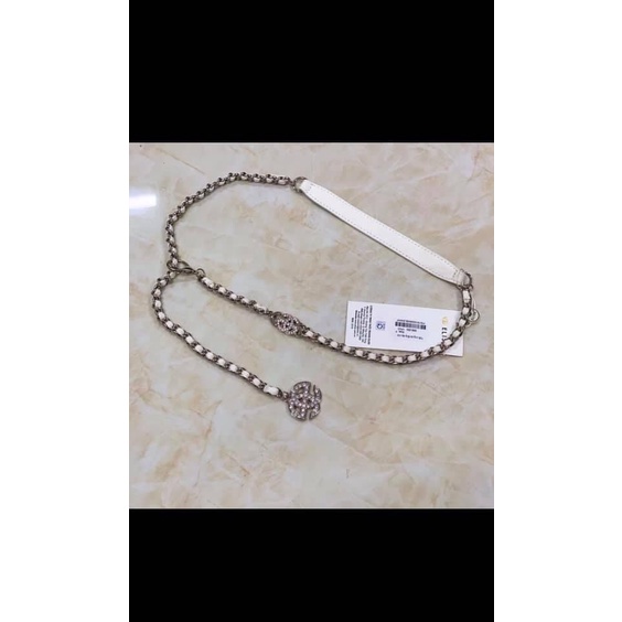 Đai Thắt Dây lưng xích phụ kiện hàng hiệu Elise nguyên tag 598K