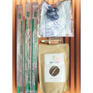 Bộ thải độc đại tràng 4 món dành cho người mới bắt đầu (500gr cà phê,1 túi truyền,3dây truyền,1dầù dừa