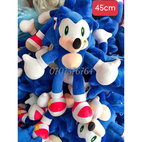 45cm Nhân Vật NHÍM SONIC Nhồi Bông Dễ Thương - Chất Miniso Mềm - Xịn Xò