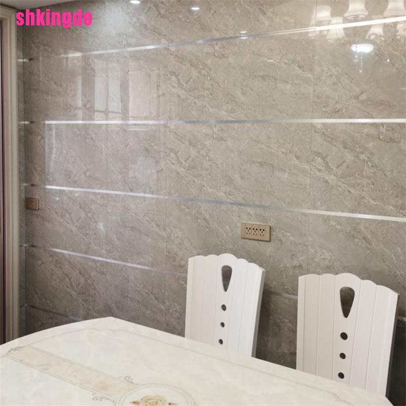 Cuộn băng keo dán viền gạch men màu vàng/bạc/đen tự dính trang trí nhà cửa