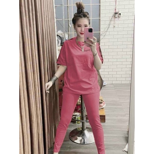 Đồ bộ nữ đồ bộ mặc nhà đồ bộ quần dài thun cotton đồ trung niên bigsize mã BISHOP ĐBD15