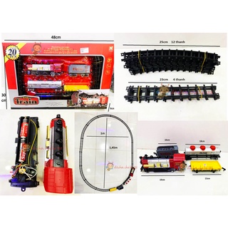 Đồ chơi xe lủa cổ classic train đường ray cực to, xe lửa Thomass dùng pin cho bé (loại to)